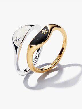 Pandora ME Day & Night Ring Set